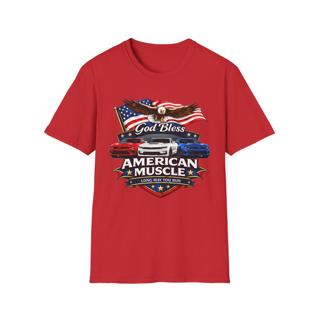 God Bless American Muscle Eagle Shirt - Camaro
