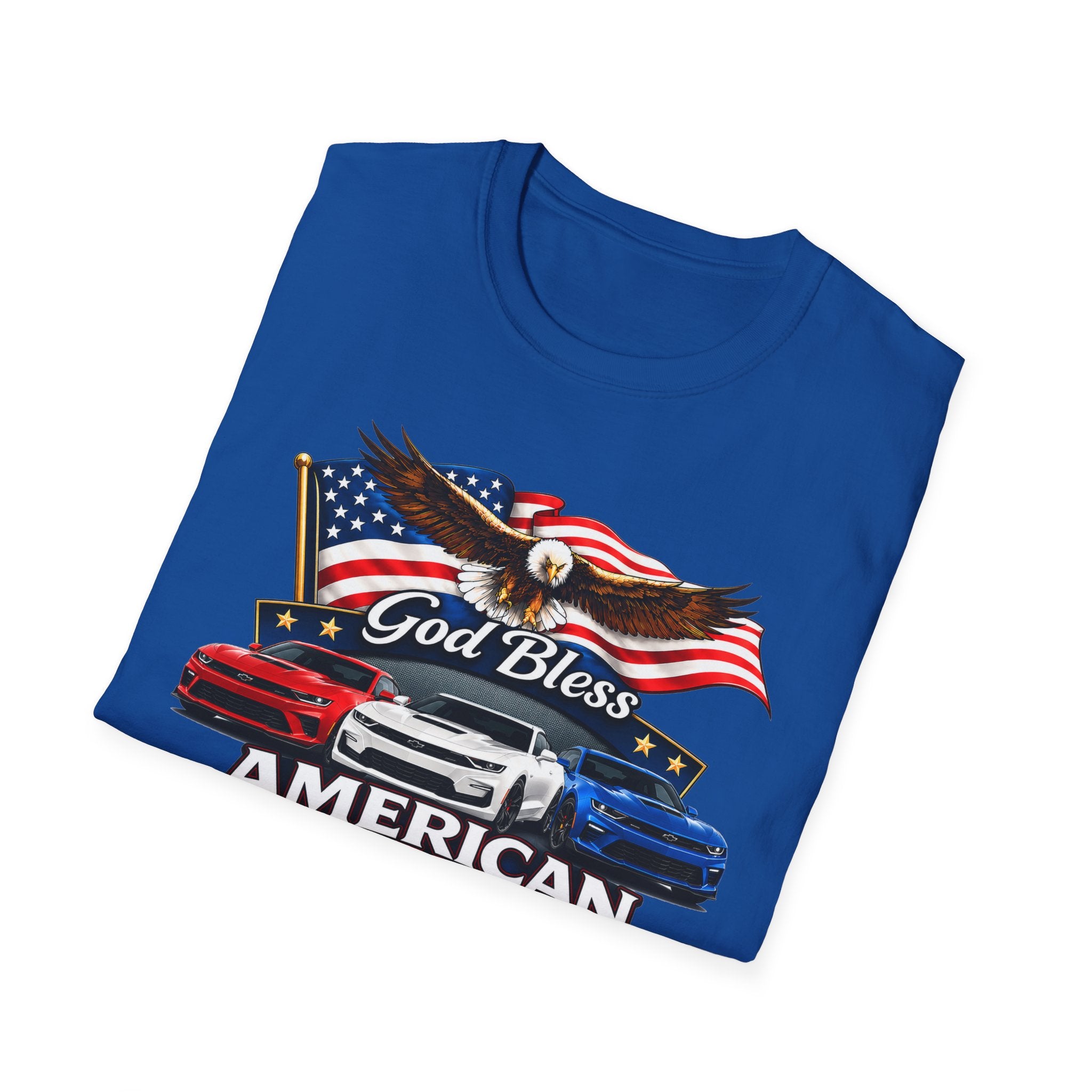 God Bless American Muscle Eagle Shirt - Camaro