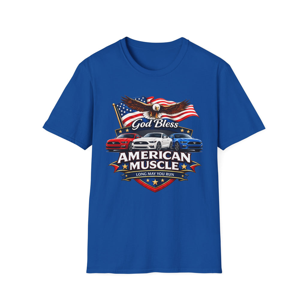 God Bless American Muscle Eagle Shirt - Mustang