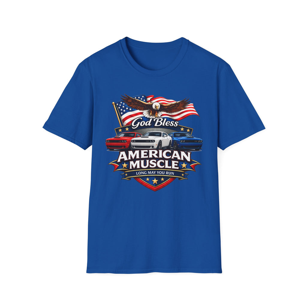 God Bless American Muscle Eagle Shirt - Challenger