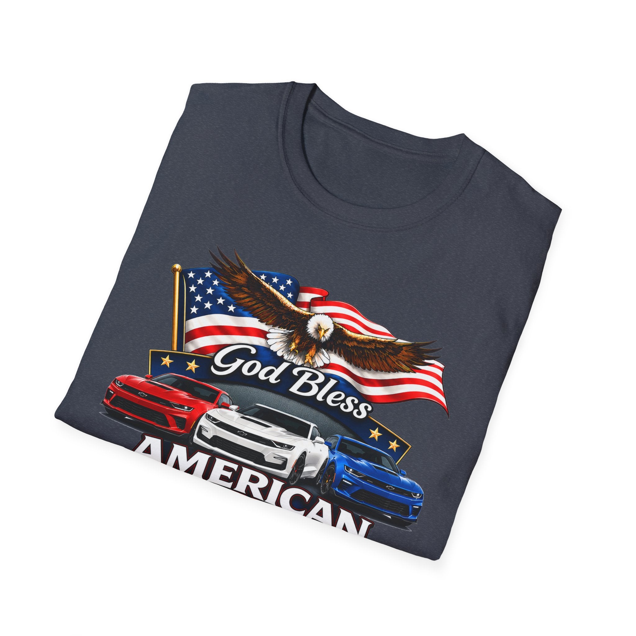 God Bless American Muscle Eagle Shirt - Camaro
