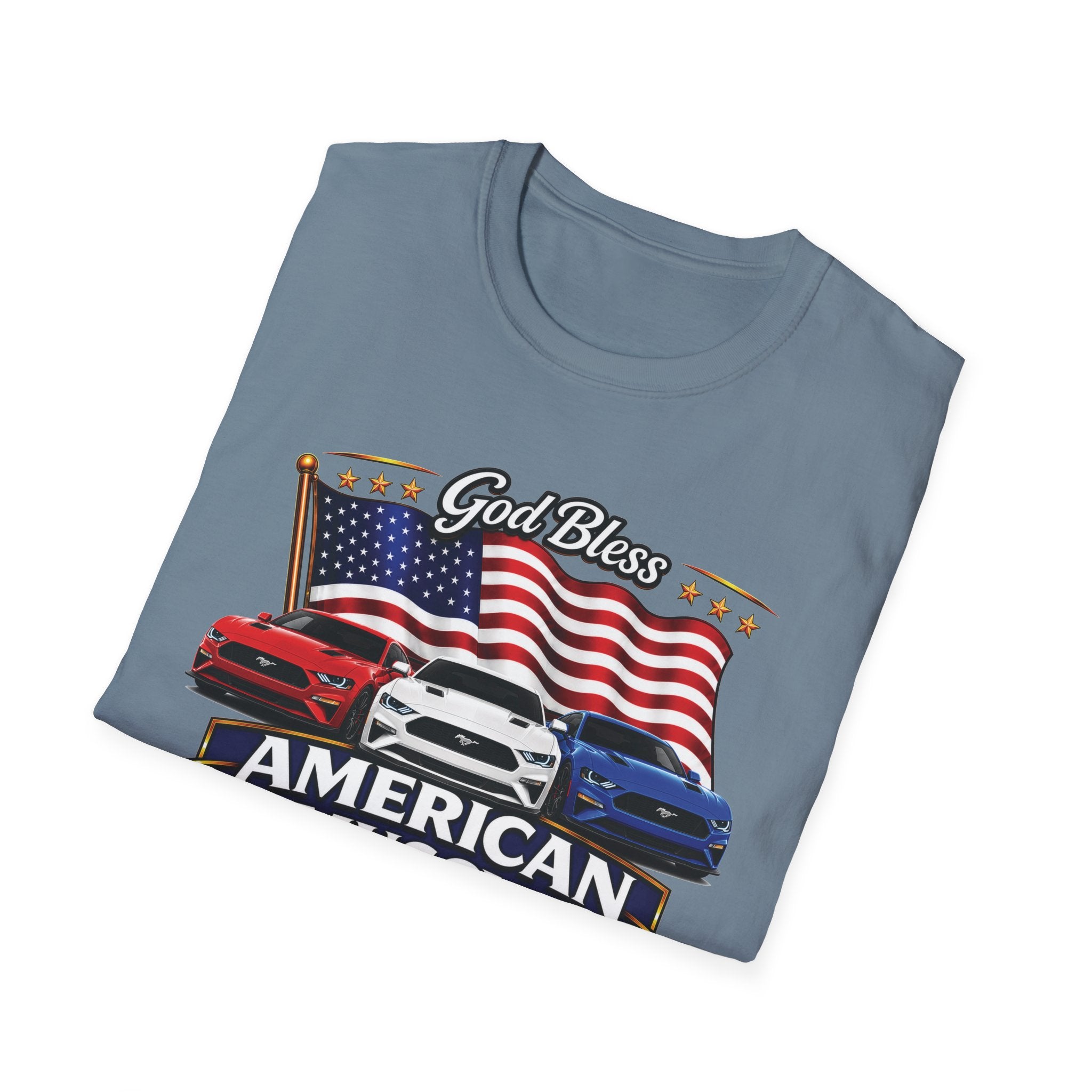 God Bless American Muscle Shirt - Mustang