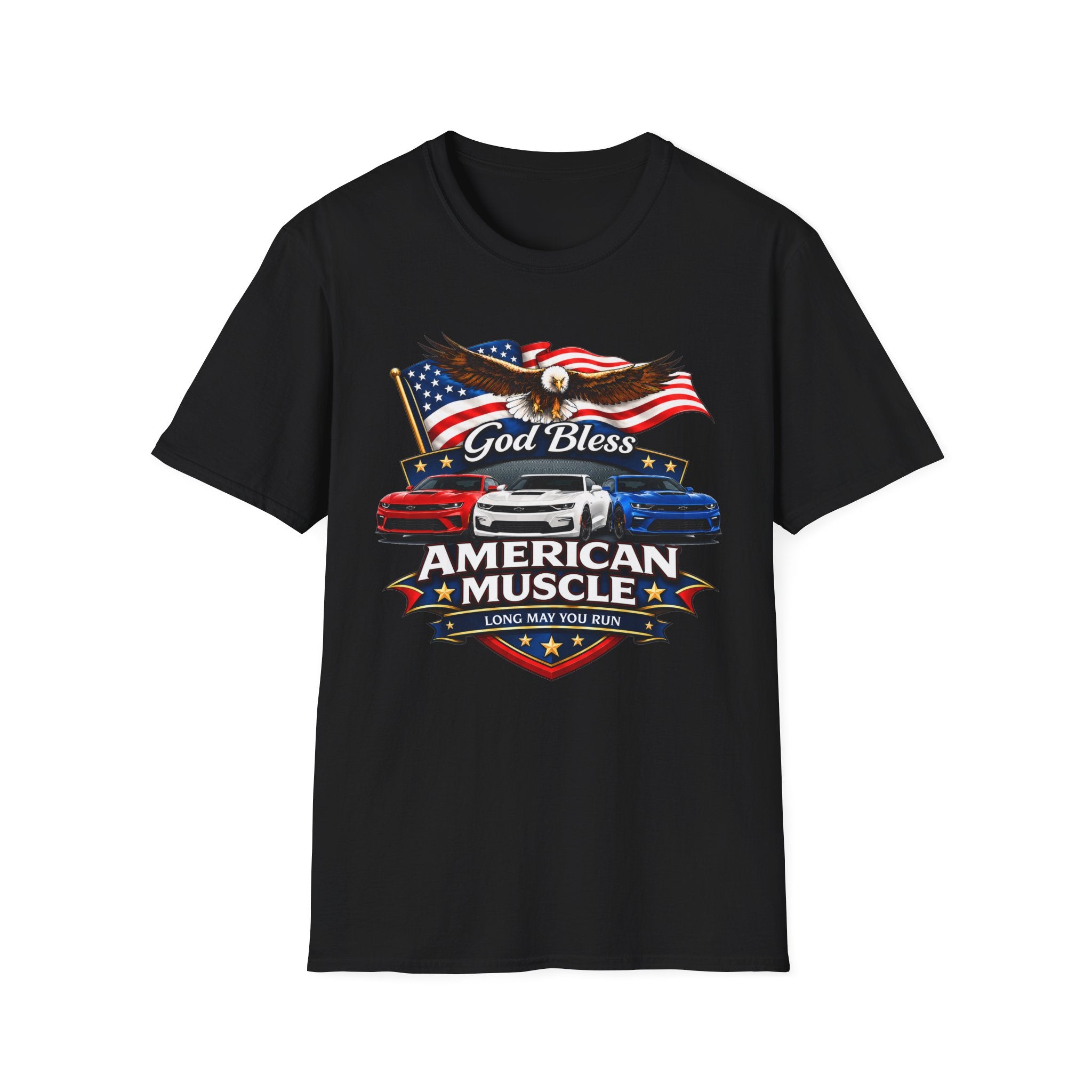 God Bless American Muscle Eagle Shirt - Camaro