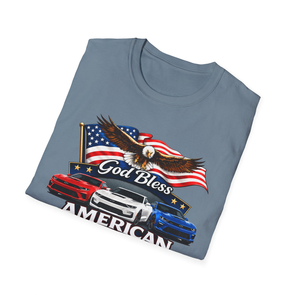 God Bless American Muscle Eagle Shirt - Camaro