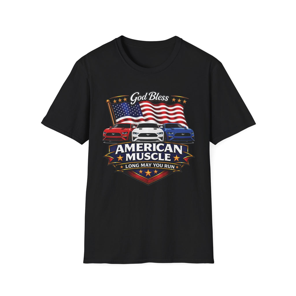 God Bless American Muscle Shirt - Mustang