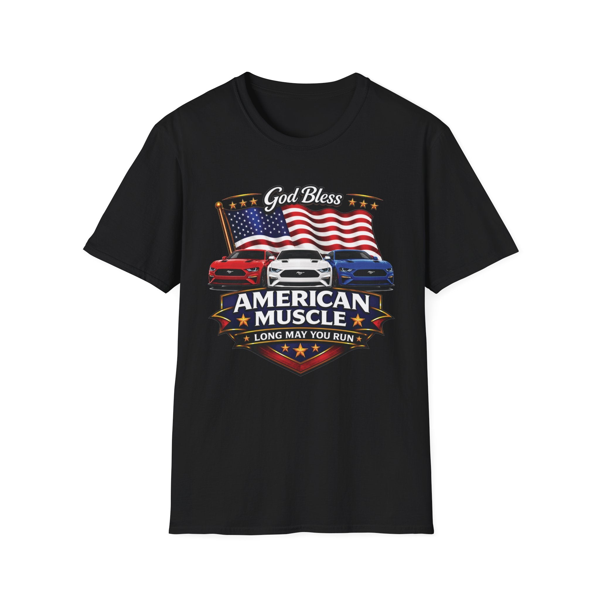 God Bless American Muscle Shirt - Mustang