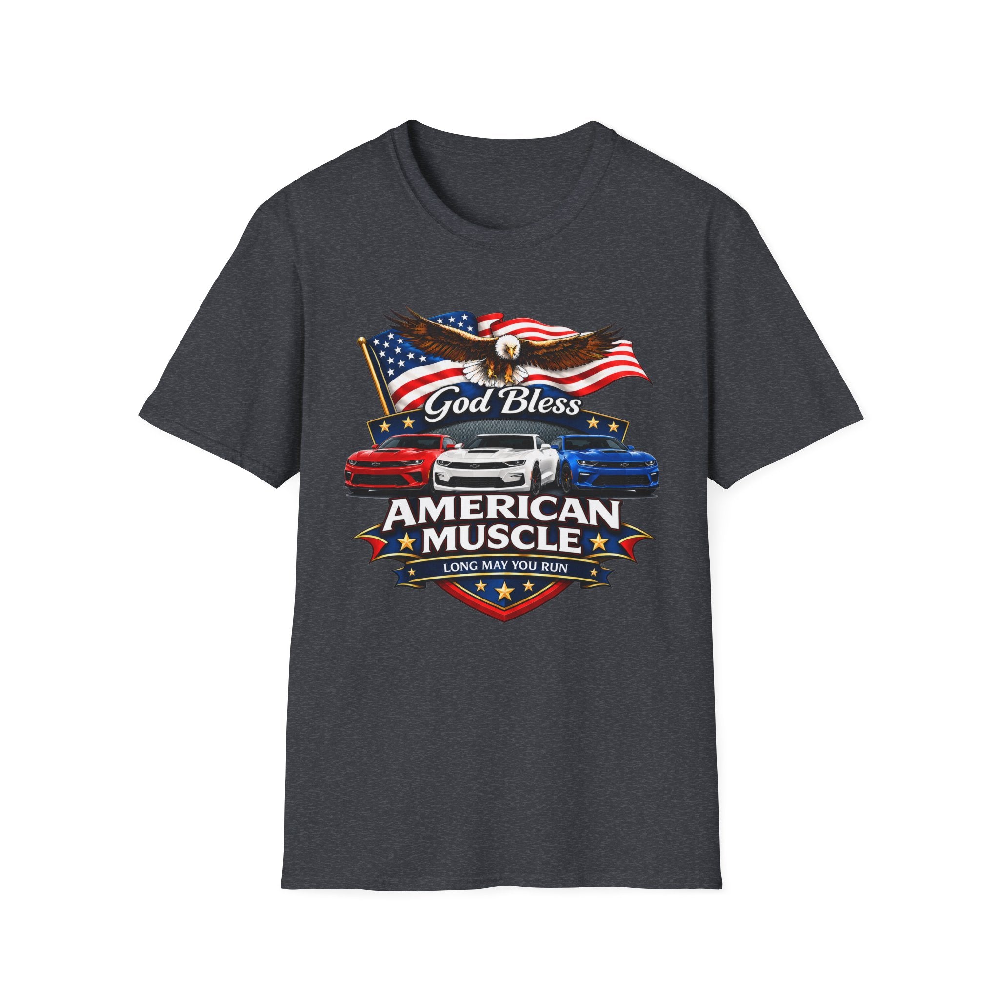 God Bless American Muscle Eagle Shirt - Camaro