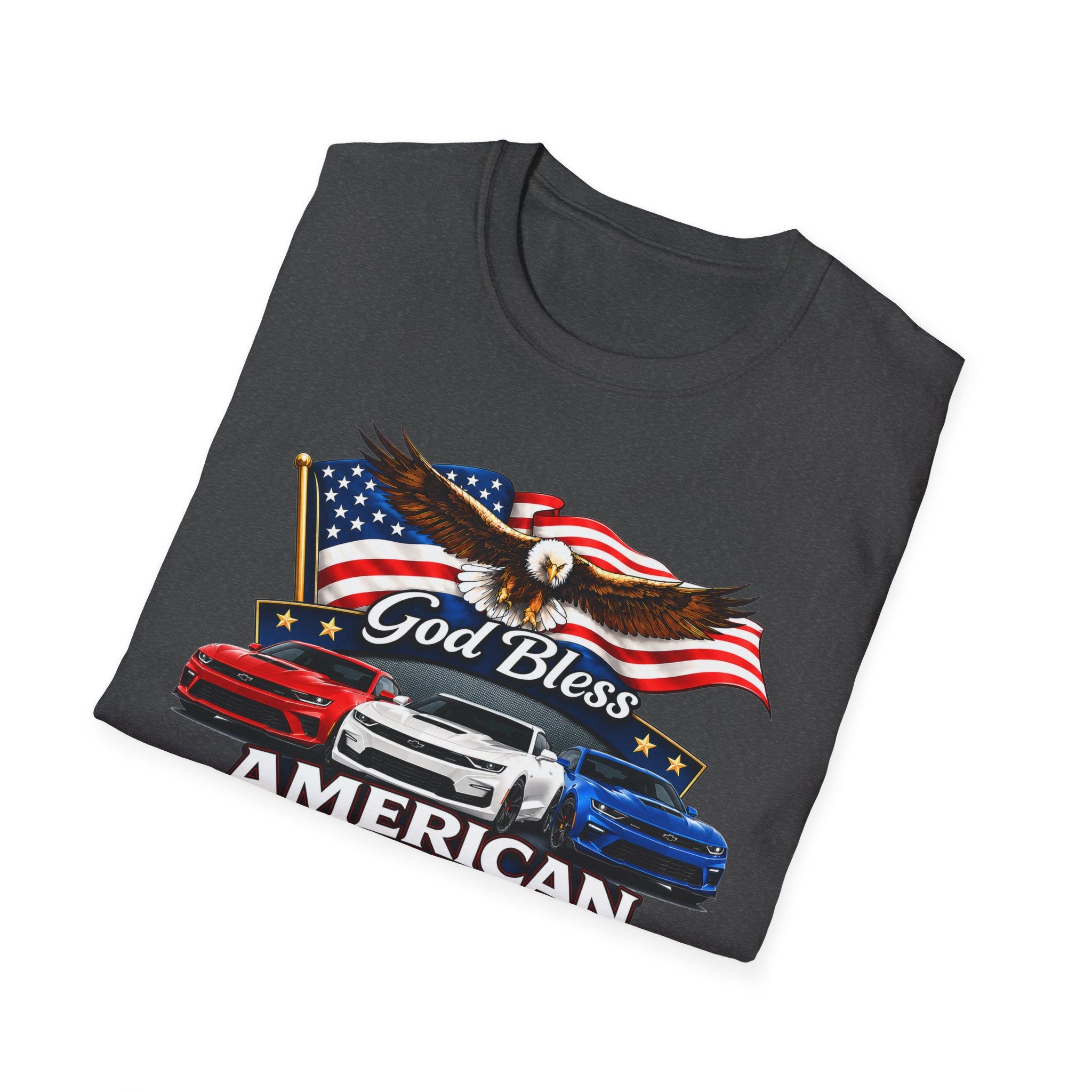 God Bless American Muscle Eagle Shirt - Camaro