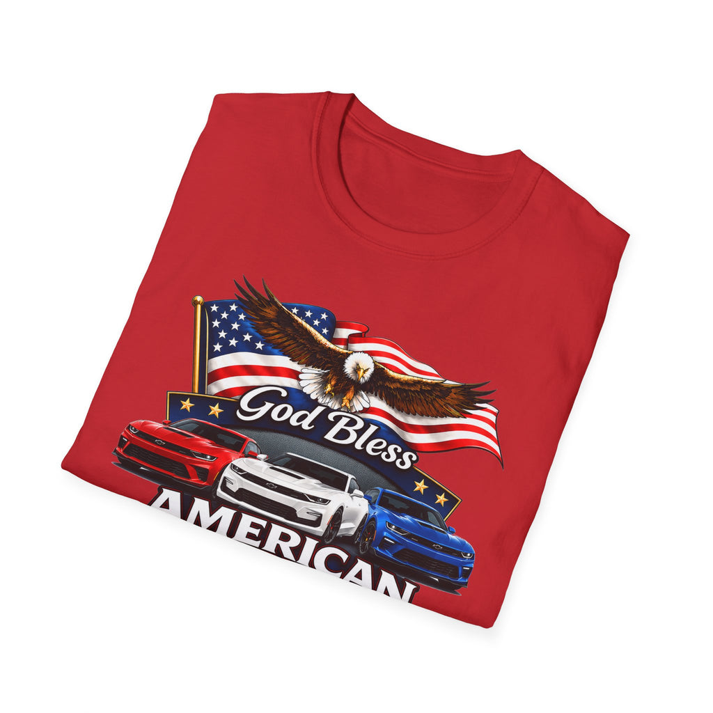 God Bless American Muscle Eagle Shirt - Camaro