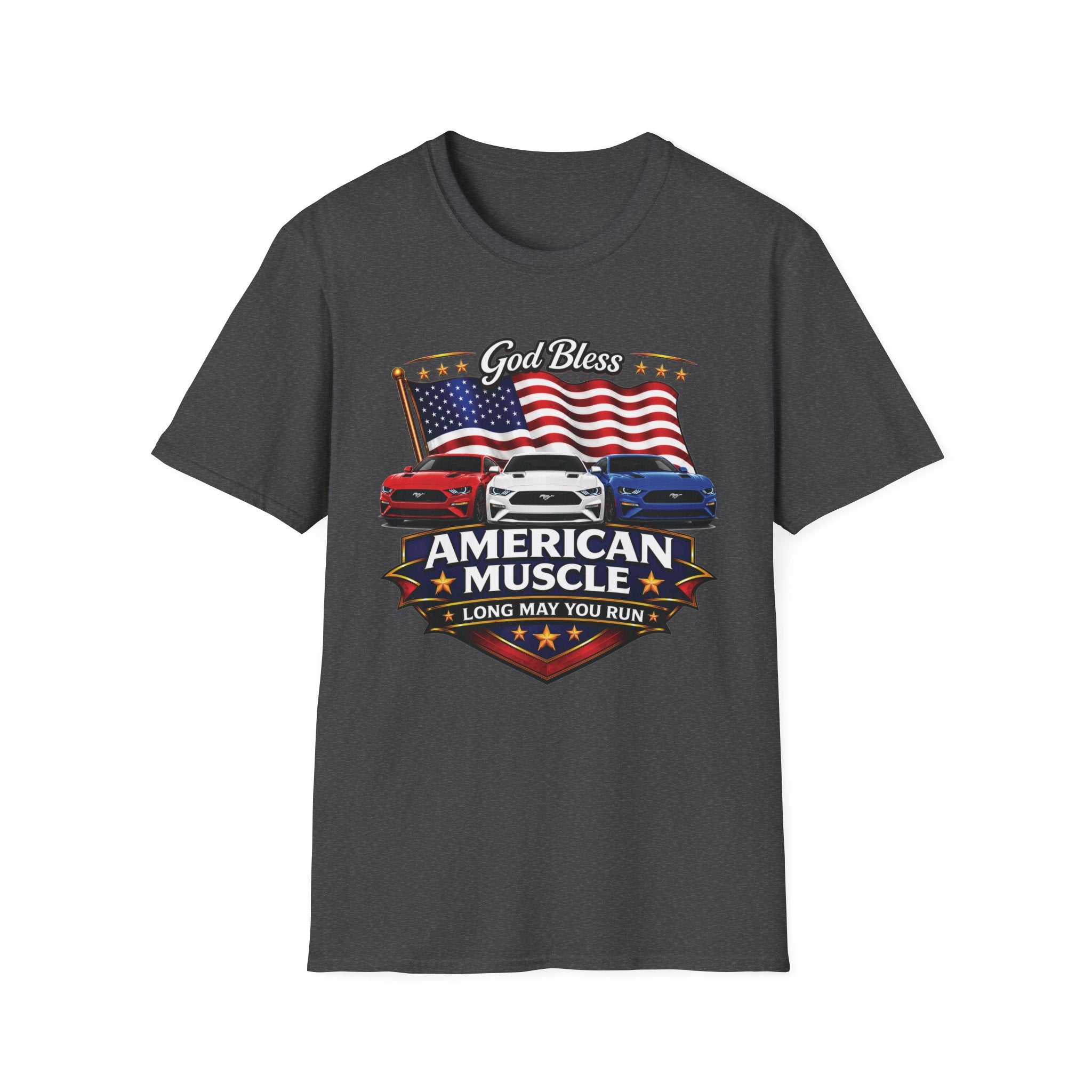 God Bless American Muscle Shirt - Mustang