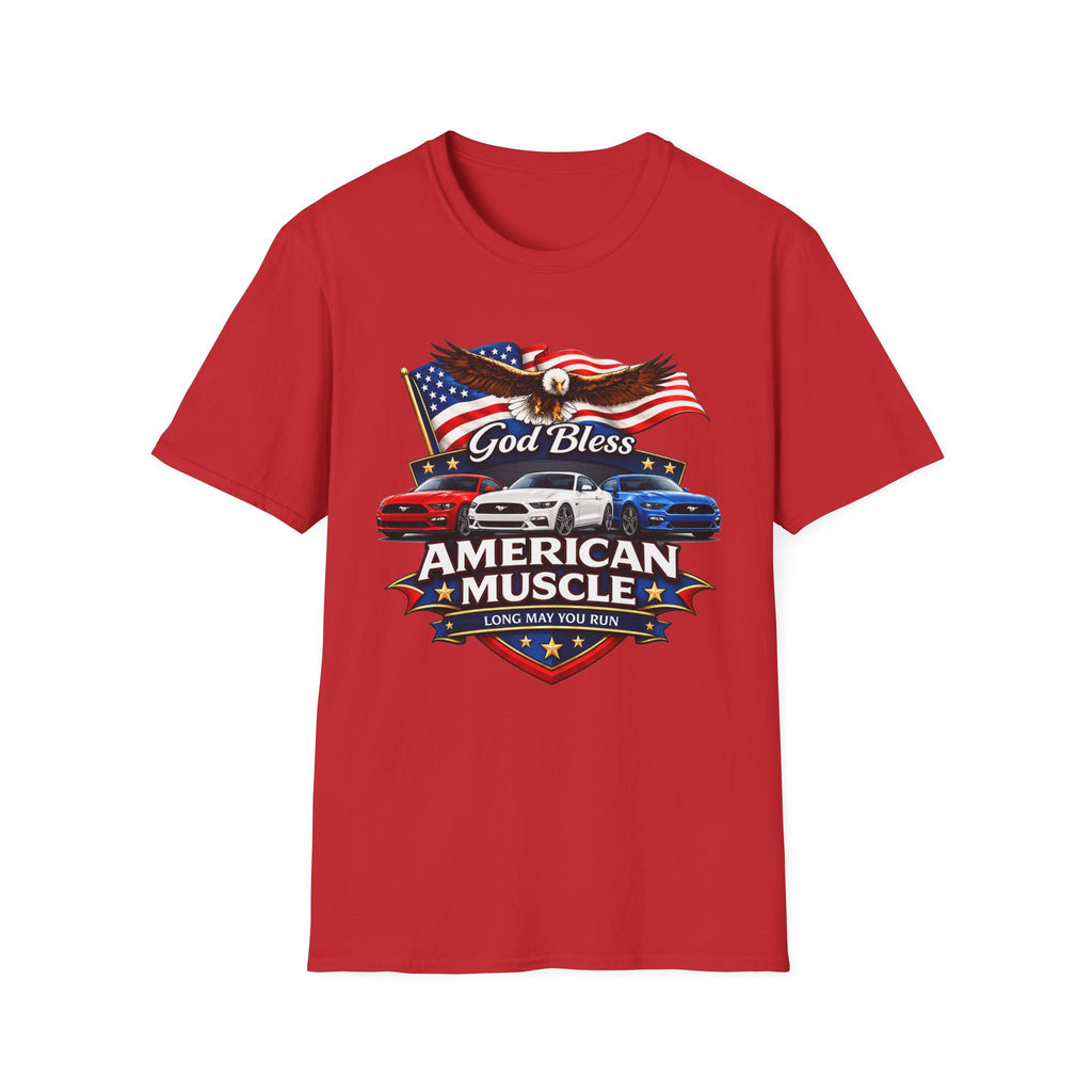 God Bless American Muscle Eagle Shirt - Mustang