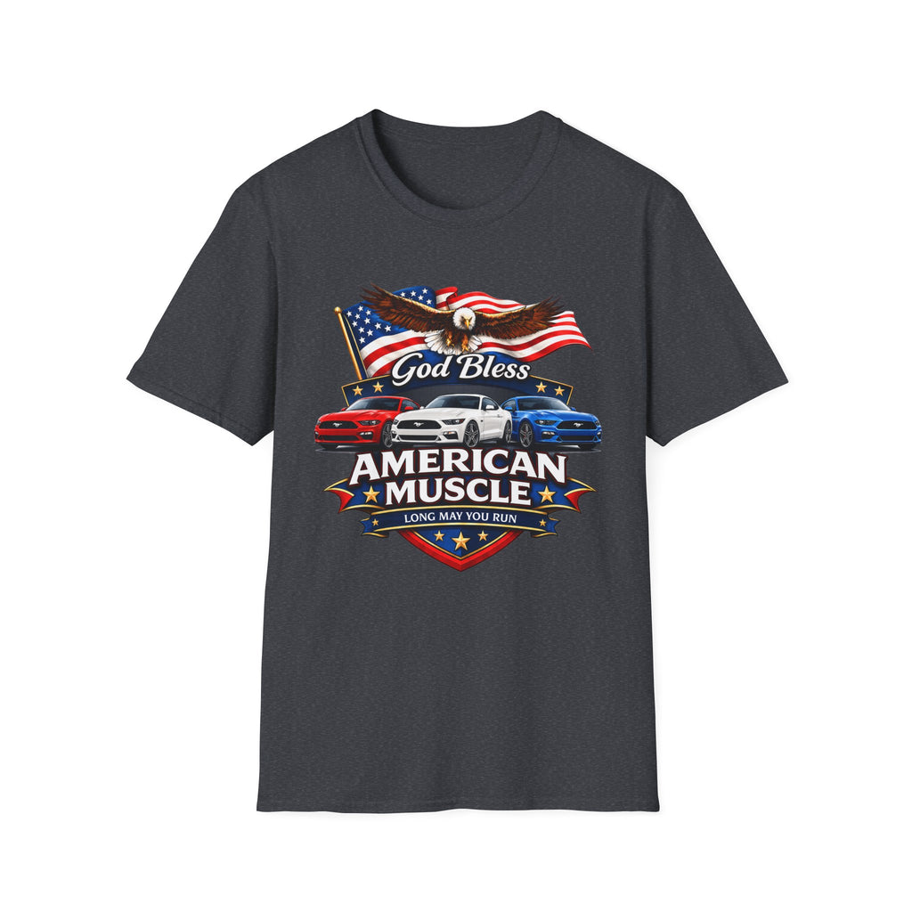 God Bless American Muscle Eagle Shirt - Mustang