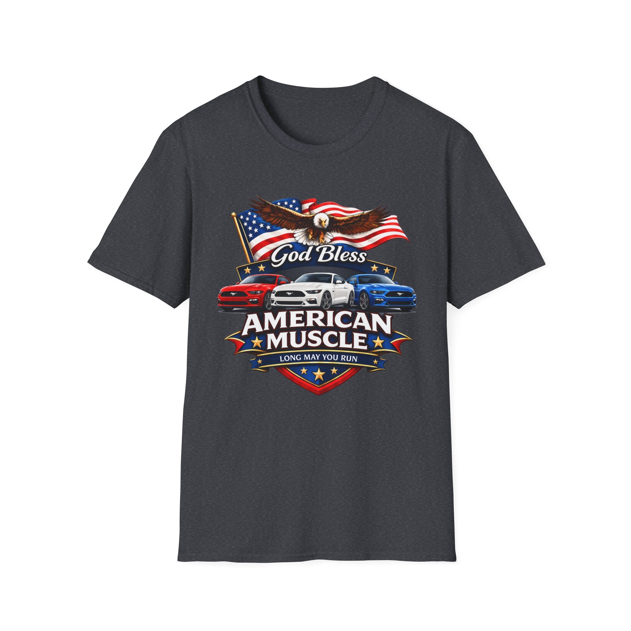 God Bless American Muscle Eagle Shirt - Mustang