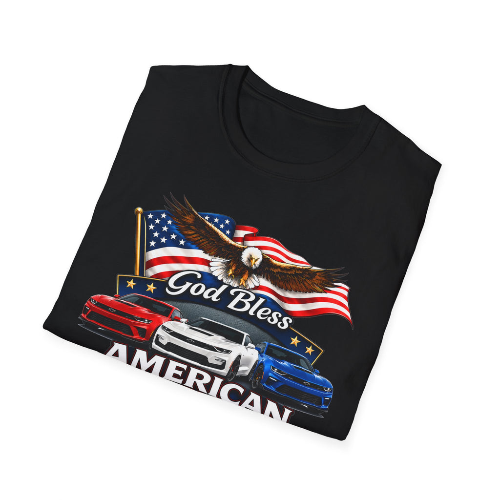 God Bless American Muscle Eagle Shirt - Camaro