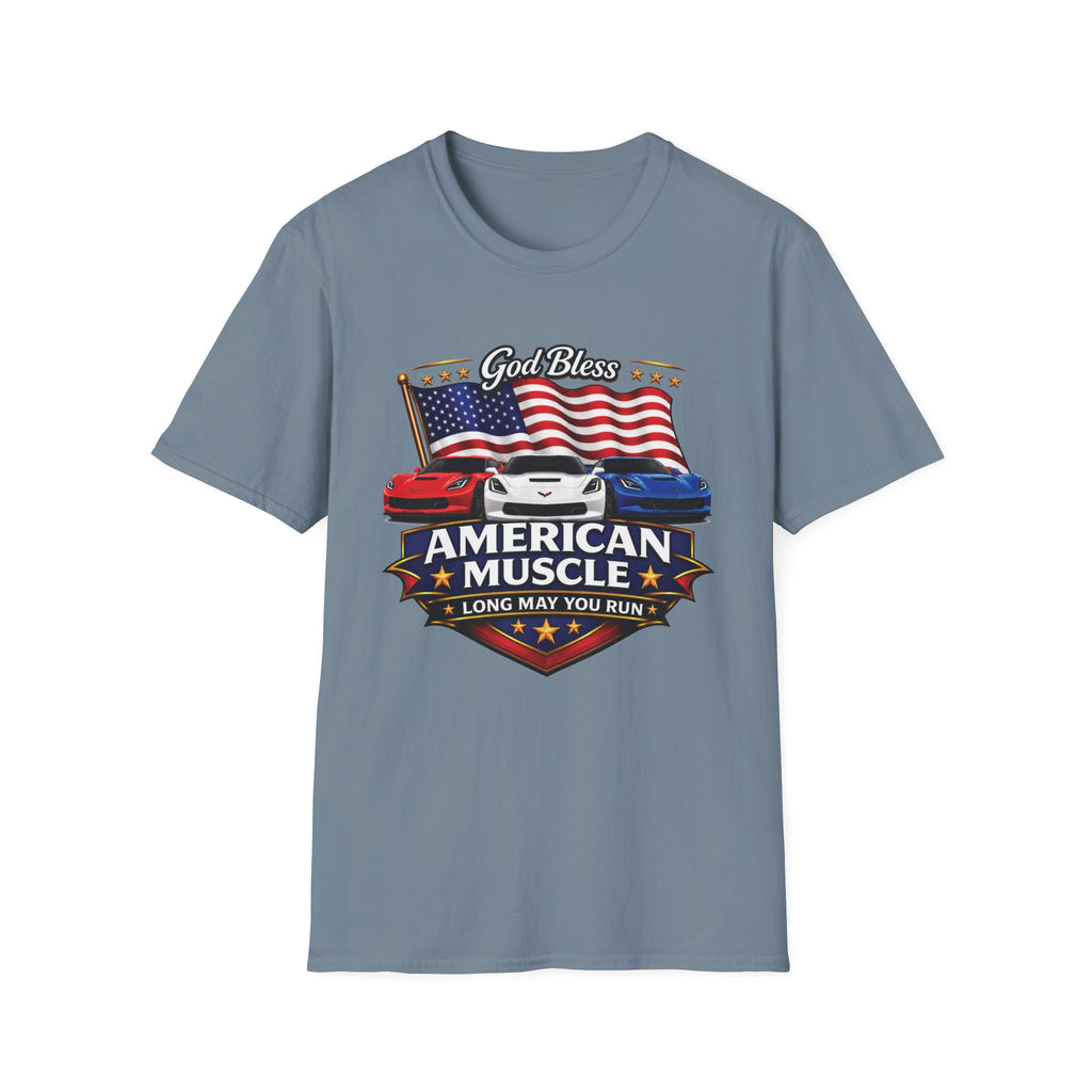 God Bless American Muscle Shirt - Corvette