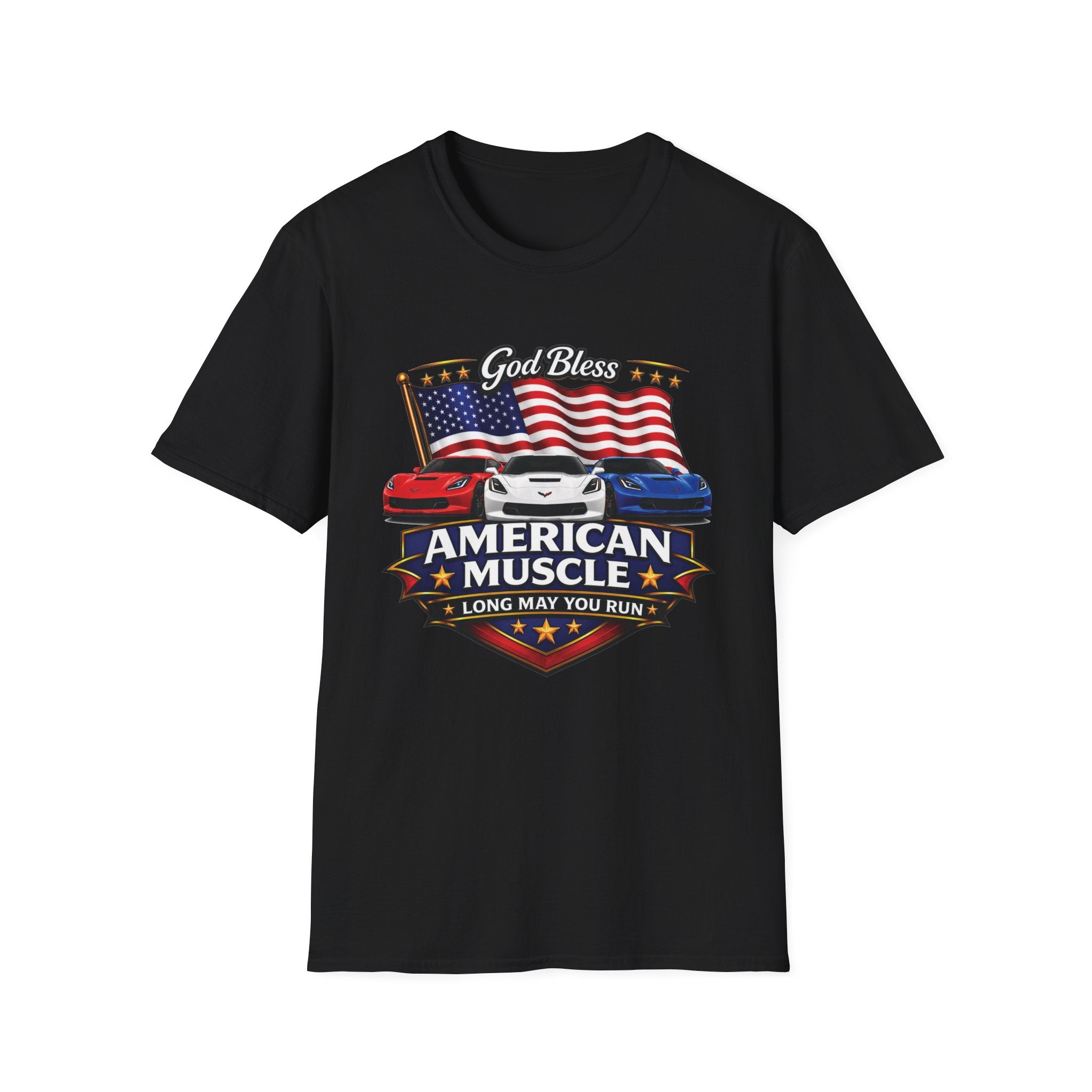 God Bless American Muscle Shirt - Corvette