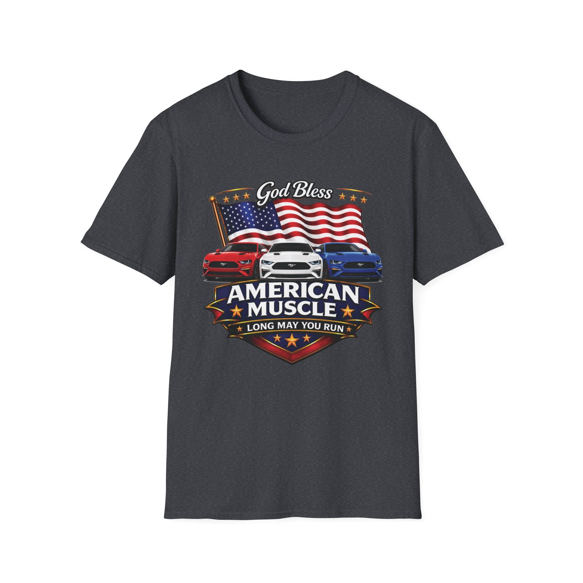 God Bless American Muscle Shirt - Mustang