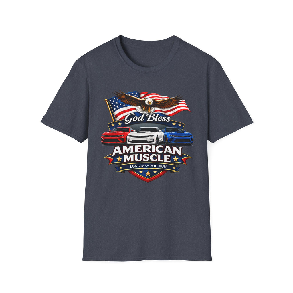 God Bless American Muscle Eagle Shirt - Camaro