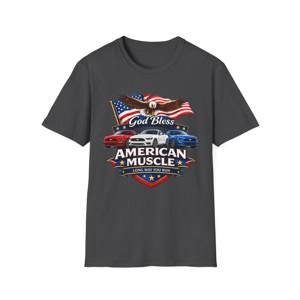 God Bless American Muscle Eagle Shirt - Mustang