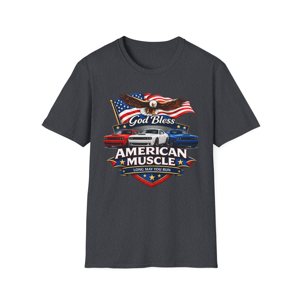 God Bless American Muscle Eagle Shirt - Challenger